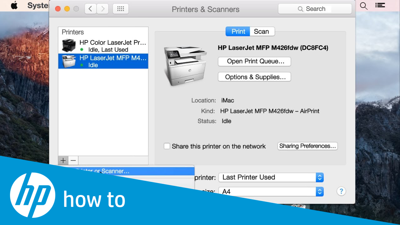 hp universal driver for mac